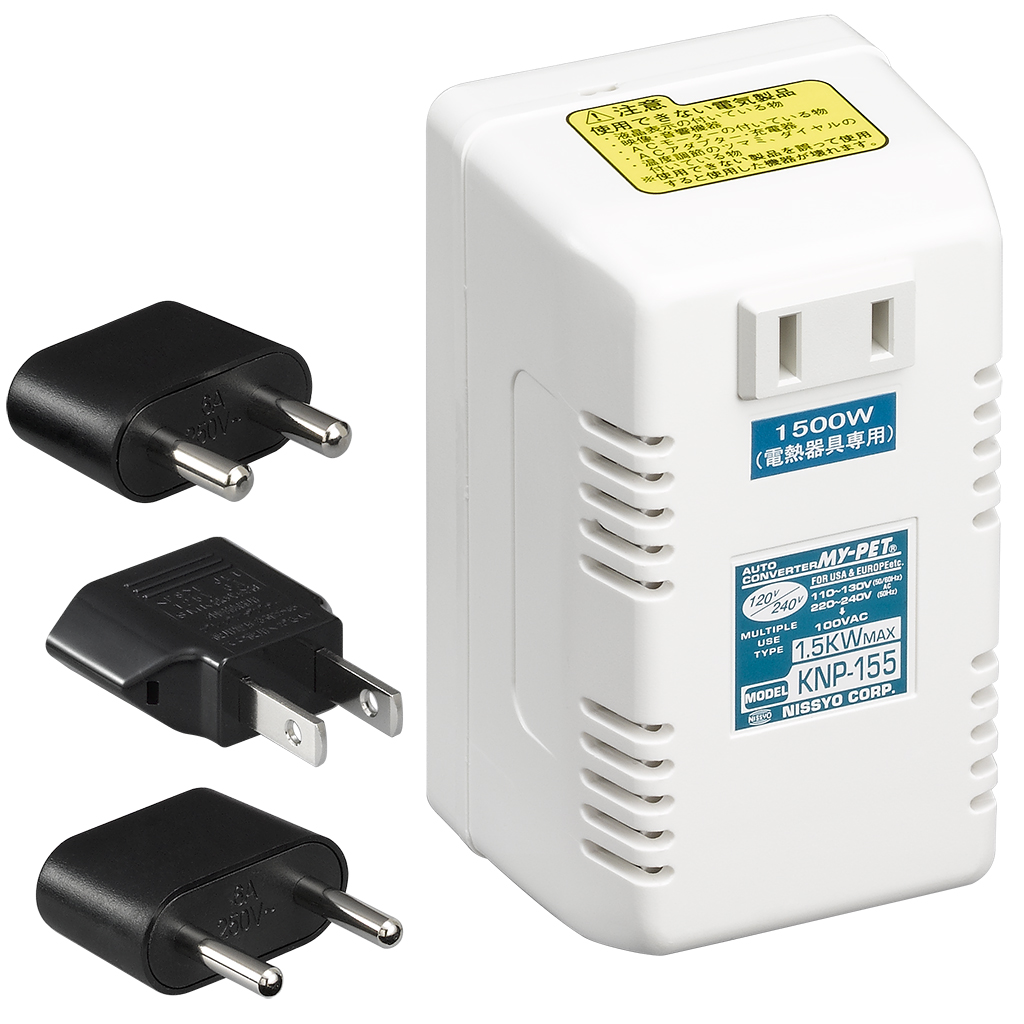 世界中で使える変圧器1500W(Cタイプ) HTD130240V1500Wの製品画像